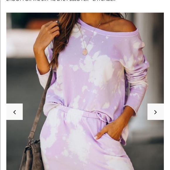 Vici Other - BRAND NEW TIE dye lavender sweatsuit
